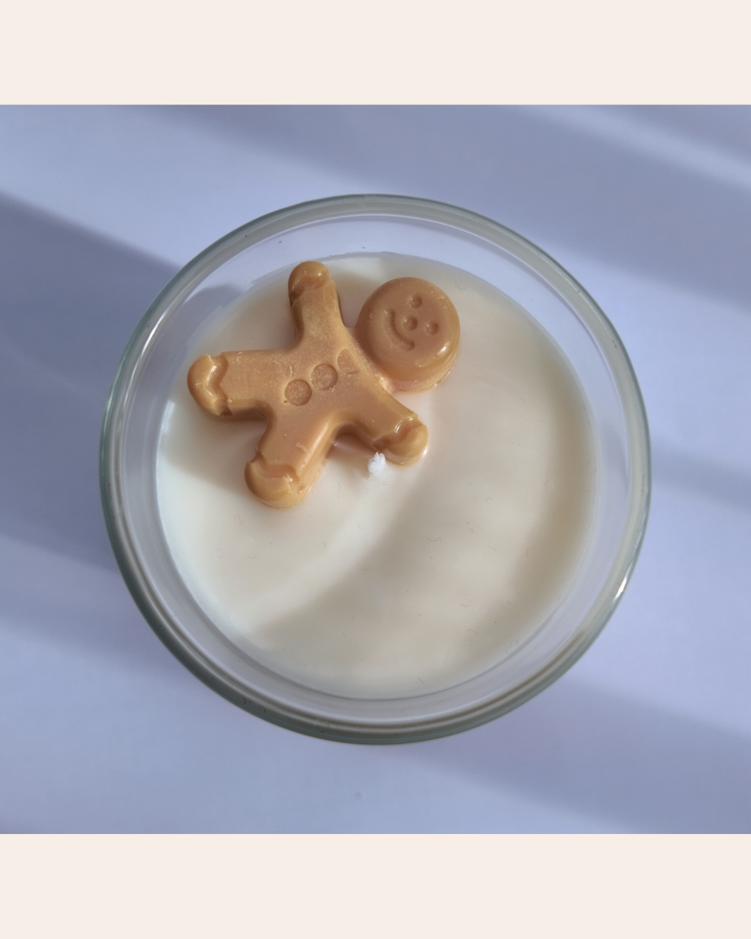 8oz Soy Wax Candle – Frosted Gingerbread - Hand Poured