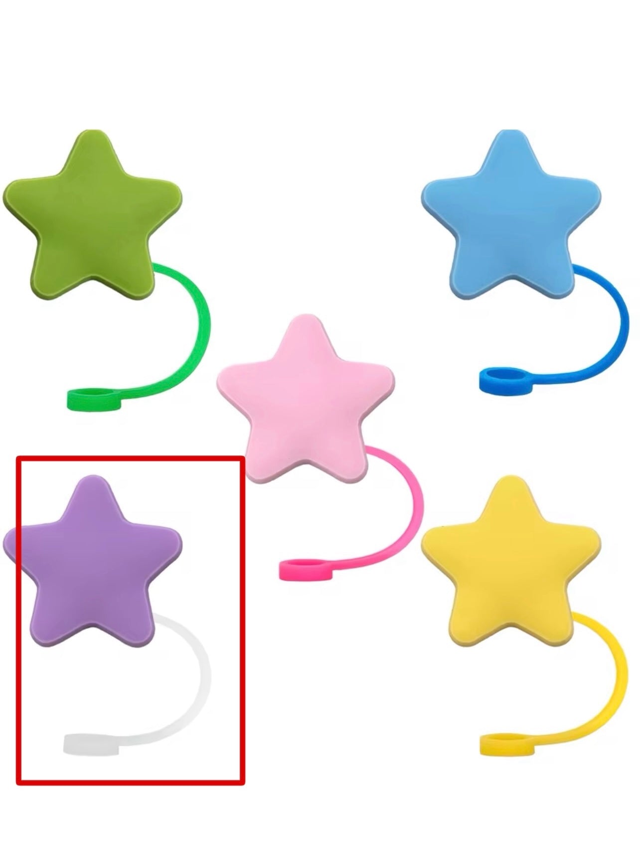Star Shaped Straw Toppers | Birthday Party Decorations | Reusable Drink Accessories