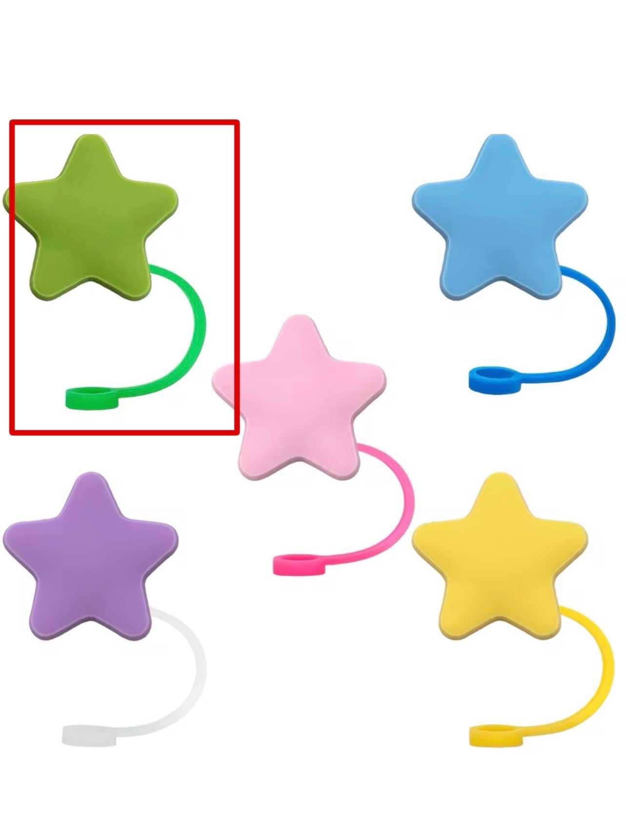 Star Shaped Straw Toppers | Birthday Party Decorations | Reusable Drink Accessories