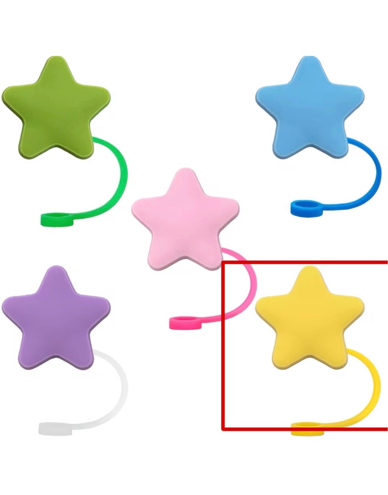 Star Shaped Straw Toppers | Birthday Party Decorations | Reusable Drink Accessories