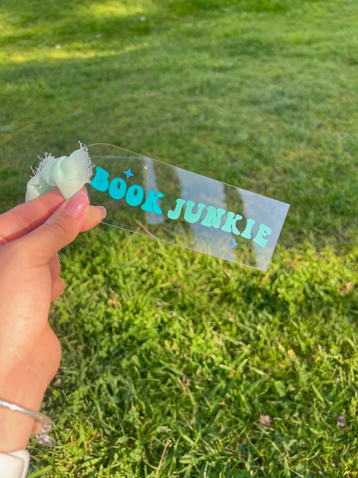 ‘Book Junkie’ Acrylic Bookmark