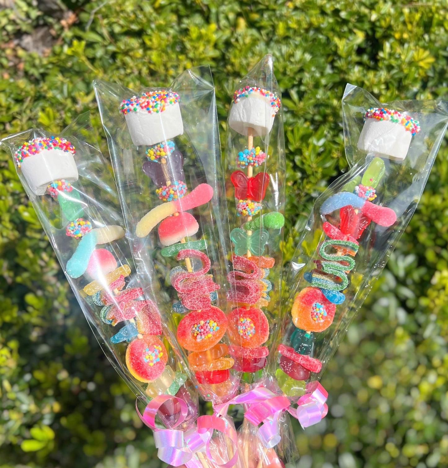 10+ Custom Candy Kabobs Birthday Party Favors, Party Decor, Birthday Treat, Kids Birthday Party Favor, Candy Skewer, Candy, Kids Candy