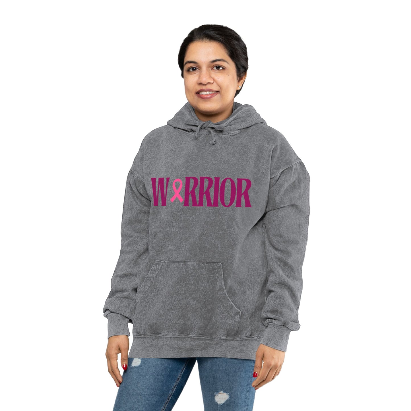 Pink Warrior Mineral Wash Hoodie