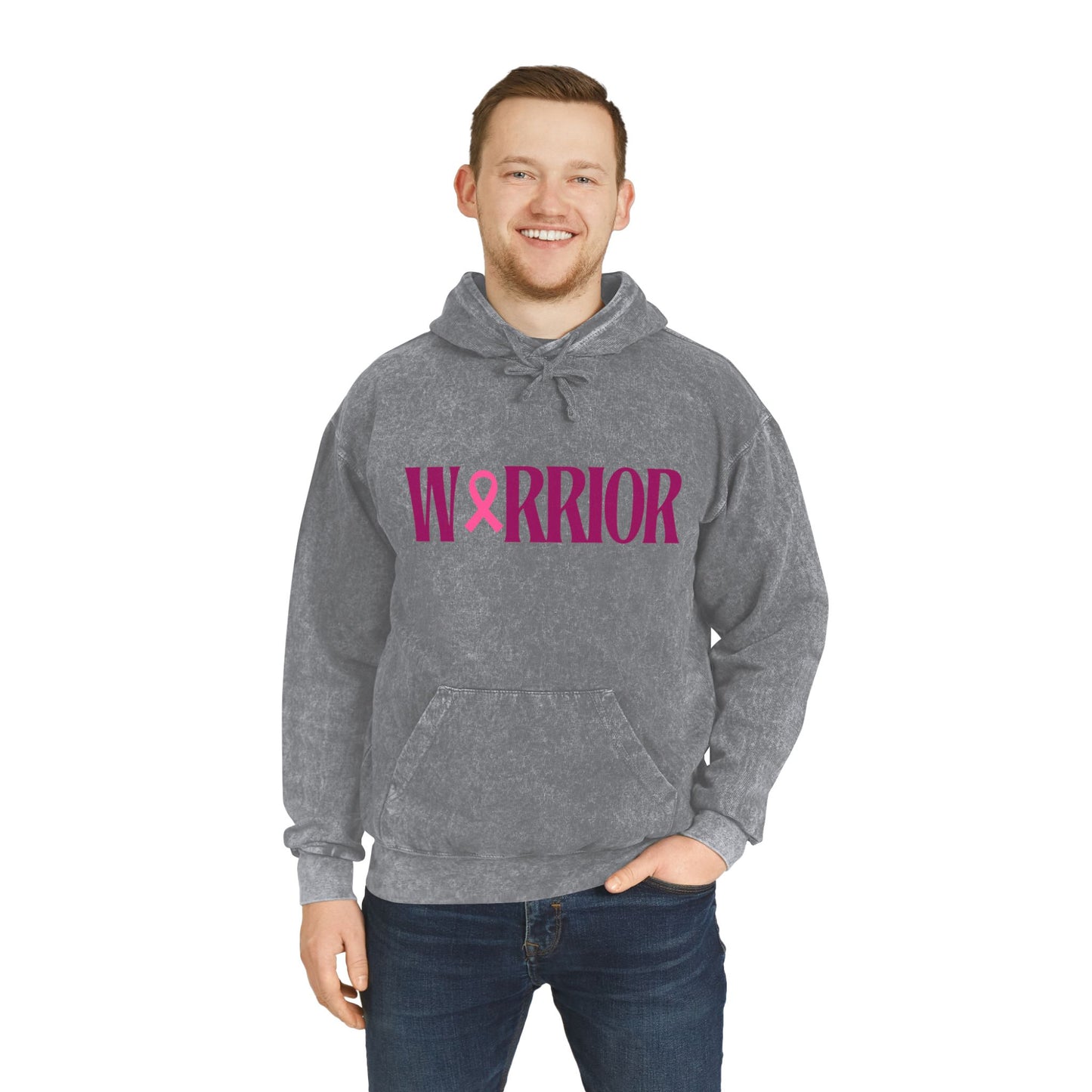 Pink Warrior Mineral Wash Hoodie