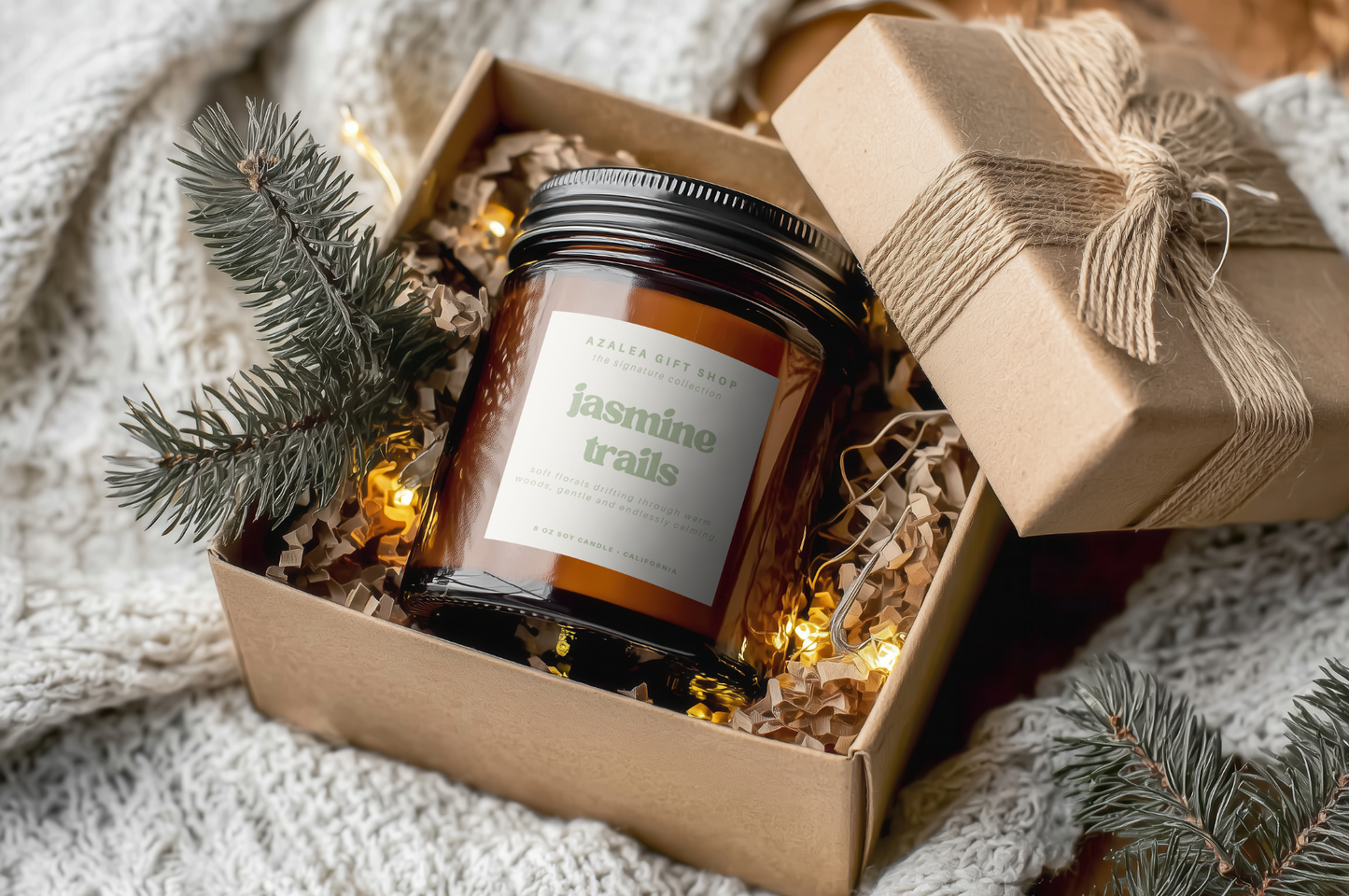 The Signature Collection | Jasmine Trails | 8oz Soy Wax Candle