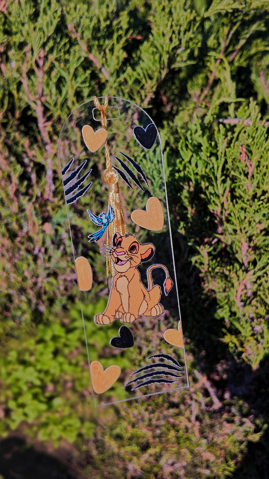 Lion King Acrylic Bookmark
