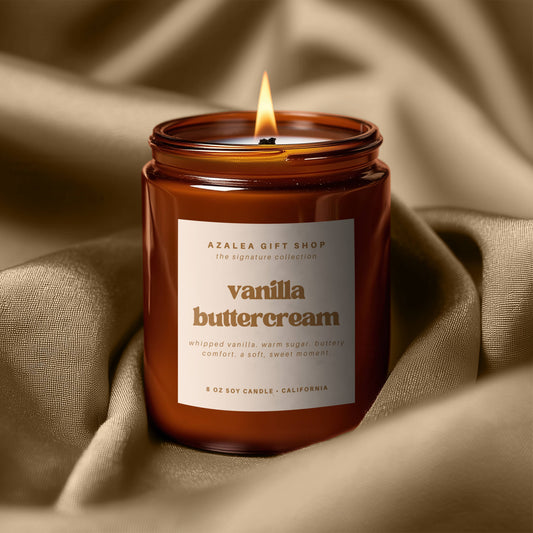 The Signature Collection | Vanilla Buttercream | 8oz Soy Wax Candle