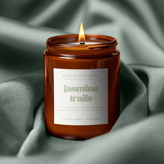 The Signature Collection | Jasmine Trails | 8oz Soy Wax Candle