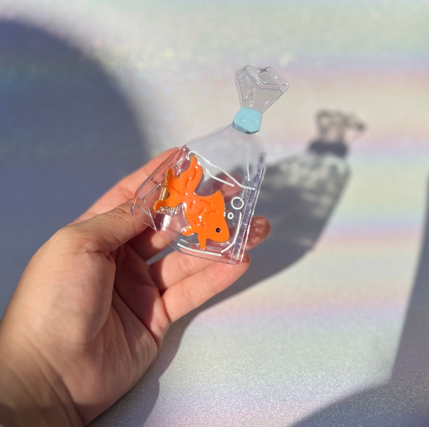 'Goldfish Glam' Goldfish in a Bag Clip