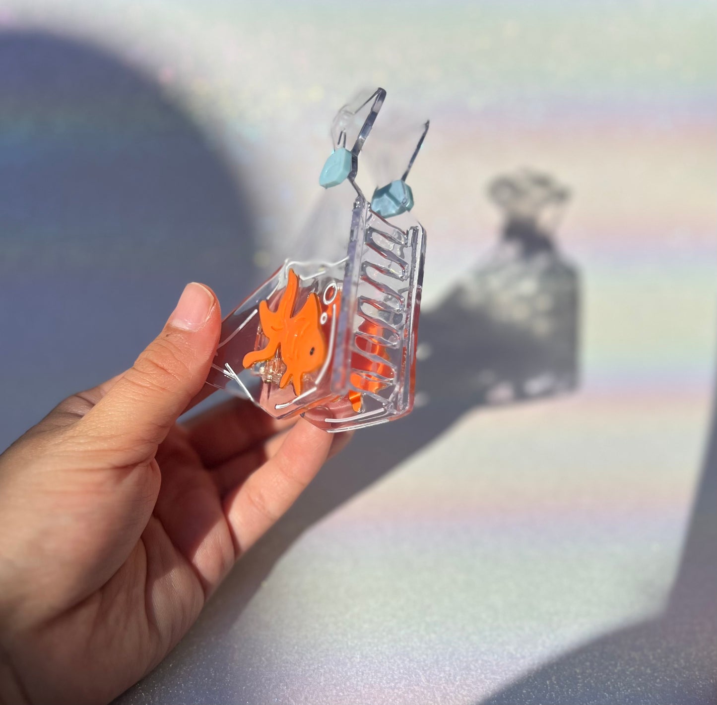 'Goldfish Glam' Goldfish in a Bag Clip