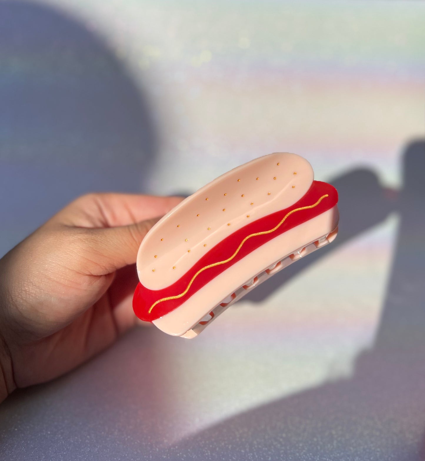 'Wiener Wonderland' Hotdog Hair Grip