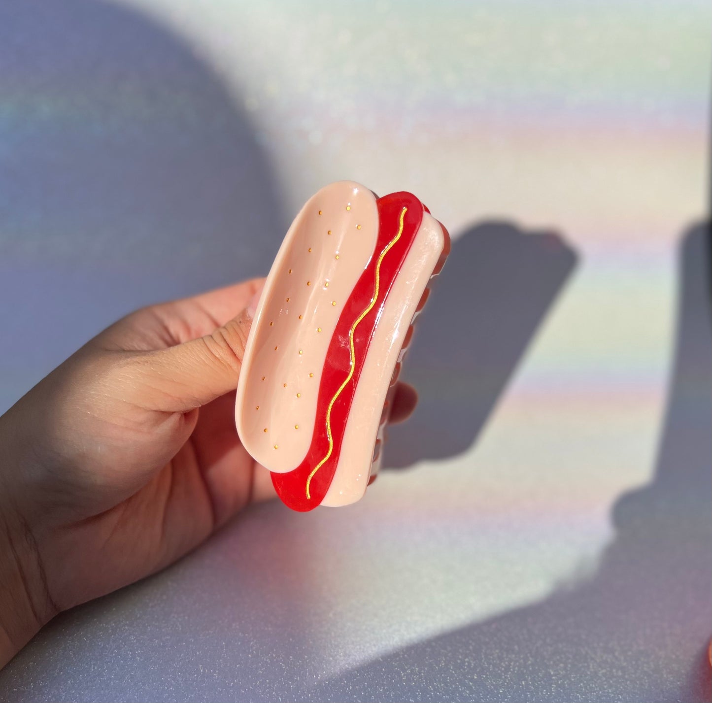 'Wiener Wonderland' Hotdog Hair Grip