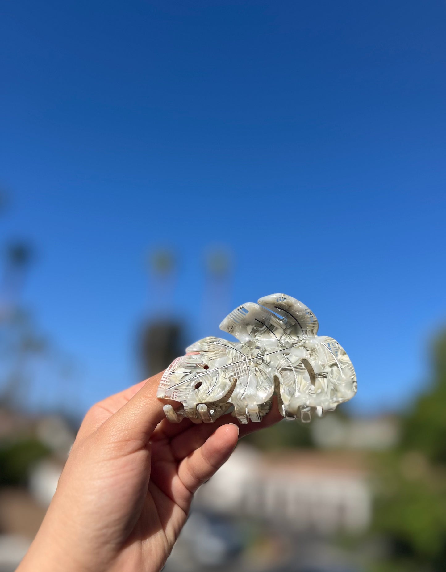 'Monstera Magic' Monstera Leaf Hair Claw