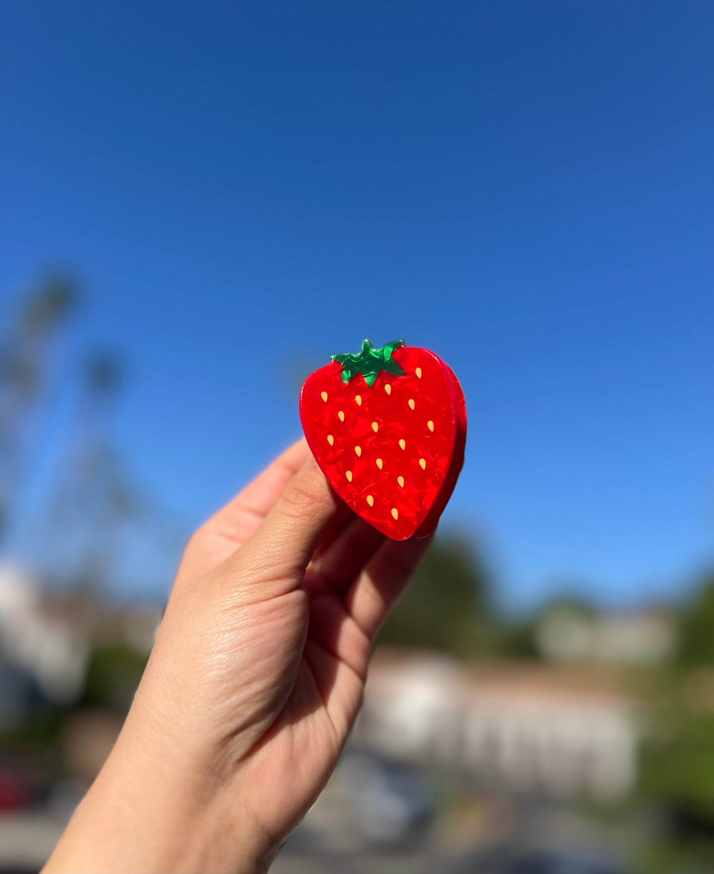 'Red Berry Bliss' Strawberry Hair Claw