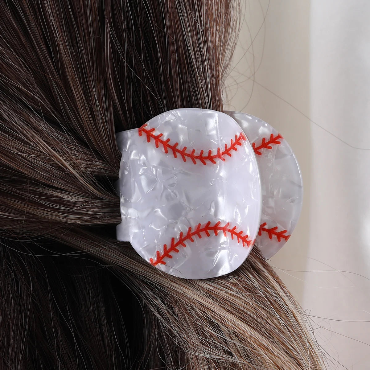 'Game Day' Baseball Hair Claw Clip