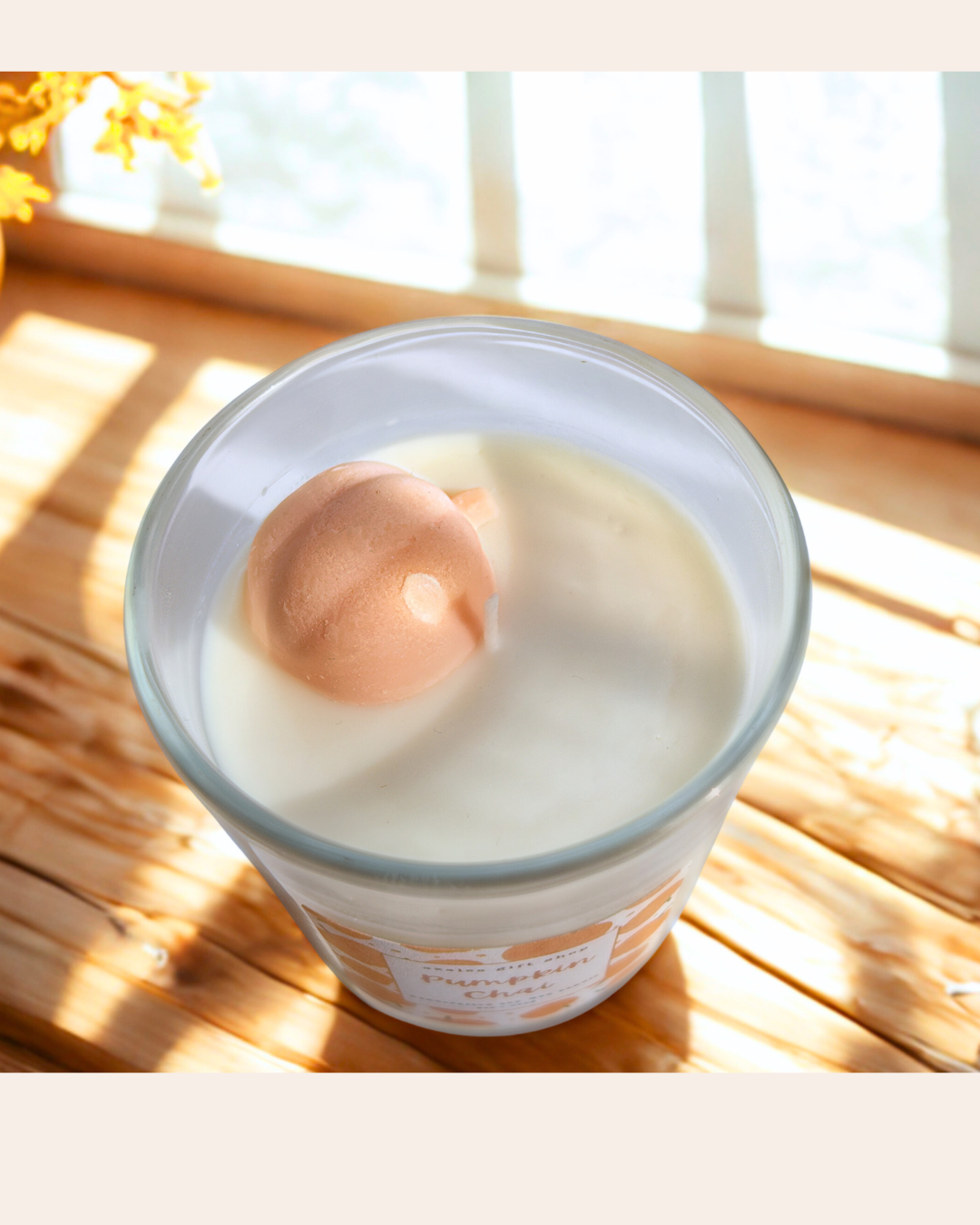 8oz Soy Wax Candle – Pumpkin Chai - Hand Poured